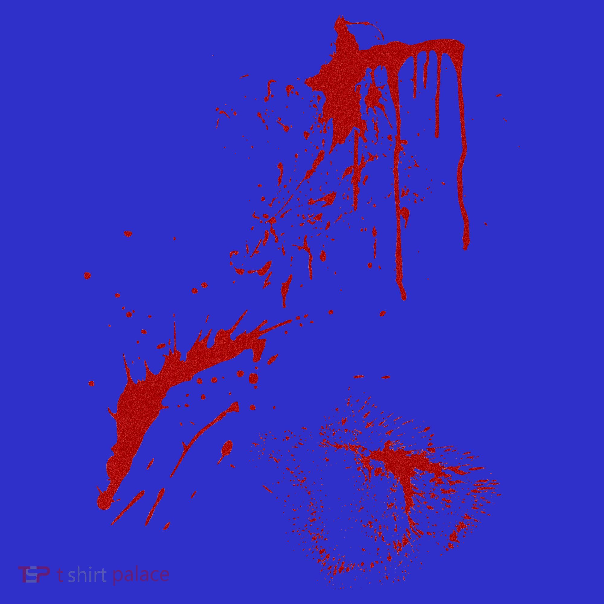 Blood Splatter Spatter Fake Bloody Halloween Zombie Victim Women's Long Sleeve Shirt