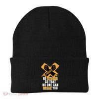 Be Strong So That No One Can Break You Beanie thumb 0