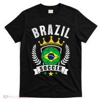 Brazil Soccer Support Team Jersey Brazilian Flag Football T-Shirt thumb 0