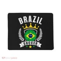Brazil Soccer Support Team Jersey Brazilian Flag Football Mousepad thumb 0