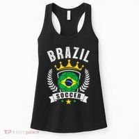 Brazil Soccer Support Team Jersey Brazilian Flag Football Women's Tank Top thumb 0