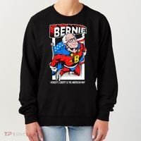 Bernie Sanders Superhero To The Rescue Women's Sweatshirt thumb 0