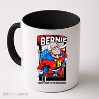 Bernie Sanders Superhero To The Rescue Coffee Mug thumb 0