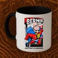 Bernie Sanders Superhero To The Rescue Coffee Mug thumb 2