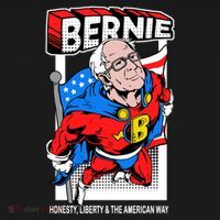 Bernie Sanders Superhero To The Rescue Ornament thumb 1