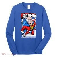 Bernie Sanders Superhero To The Rescue Long Sleeve Shirt thumb 0