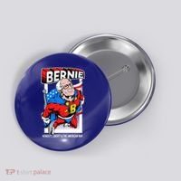 Bernie Sanders Superhero To The Rescue Button thumb 0