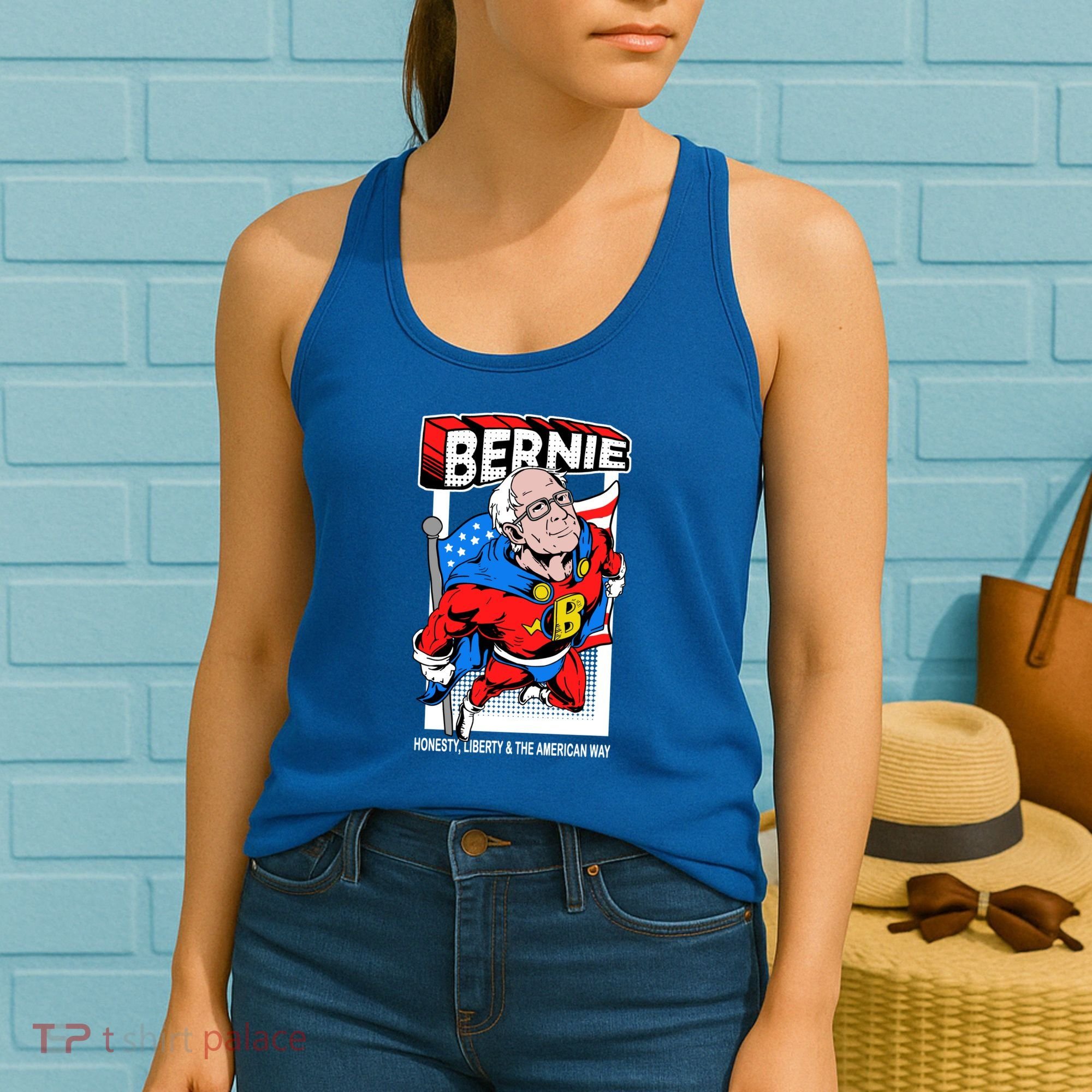Bernie Sanders Superhero To The Rescue Women's Tank Top