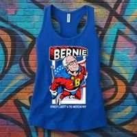 Bernie Sanders Superhero To The Rescue Women's Tank Top thumb 3