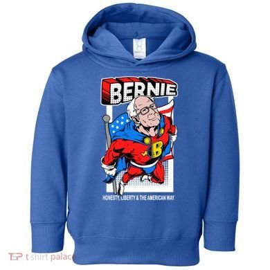 Bernie Sanders Superhero To The Rescue Toddler Hoodie