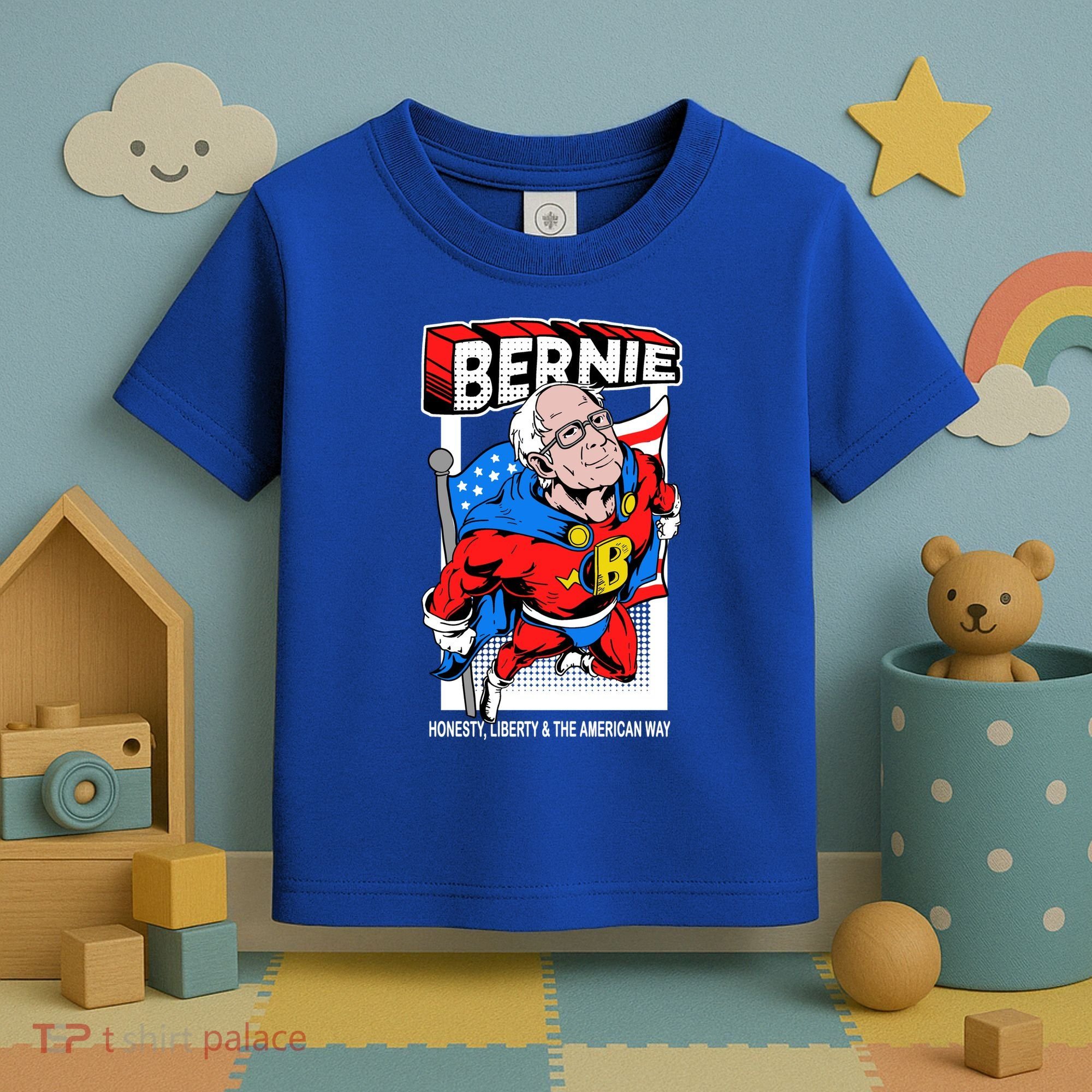 Bernie Sanders Superhero To The Rescue Toddler T-Shirt