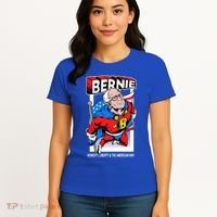 Bernie Sanders Superhero To The Rescue Women's T-Shirt thumb 4