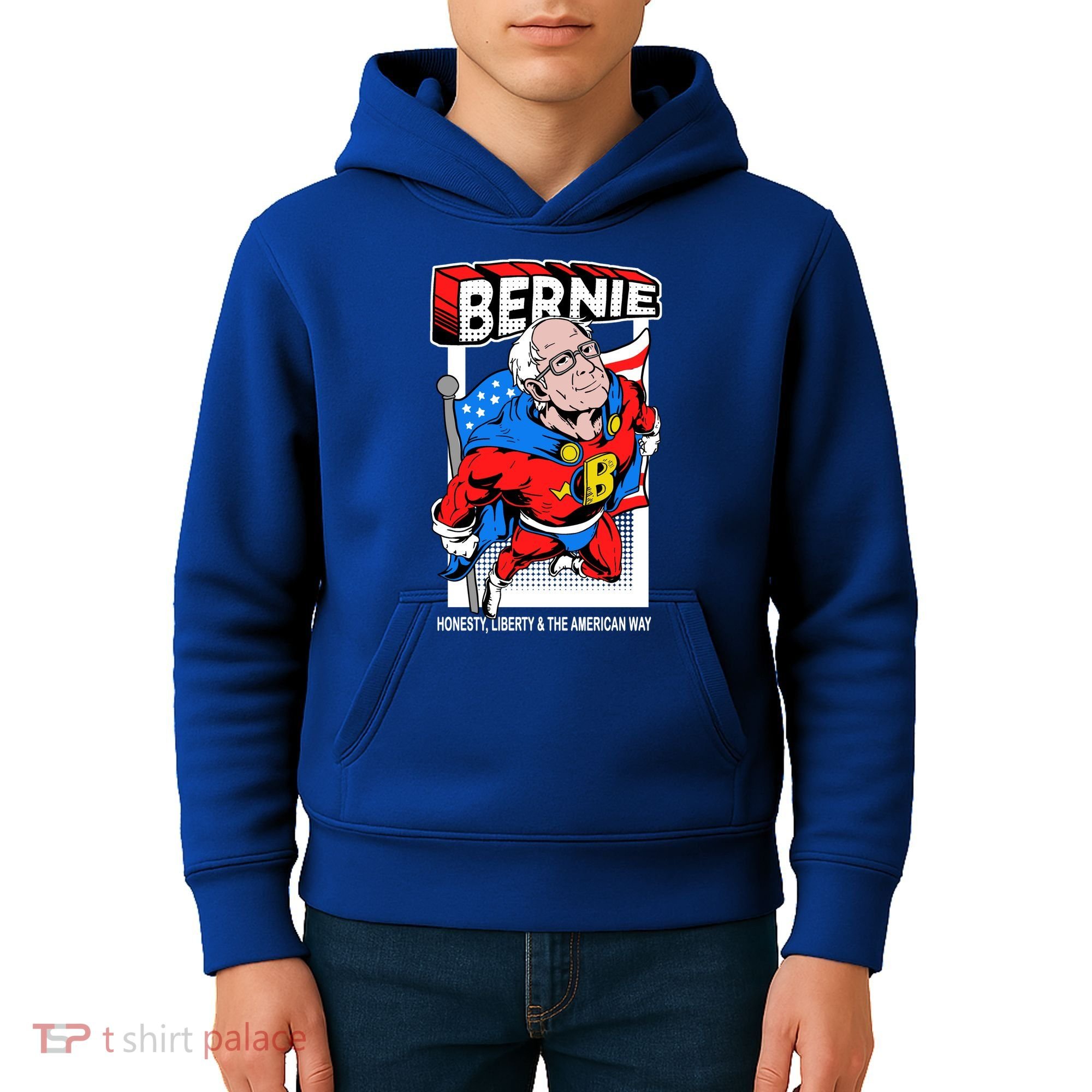 Bernie Sanders Superhero To The Rescue Kids Hoodie