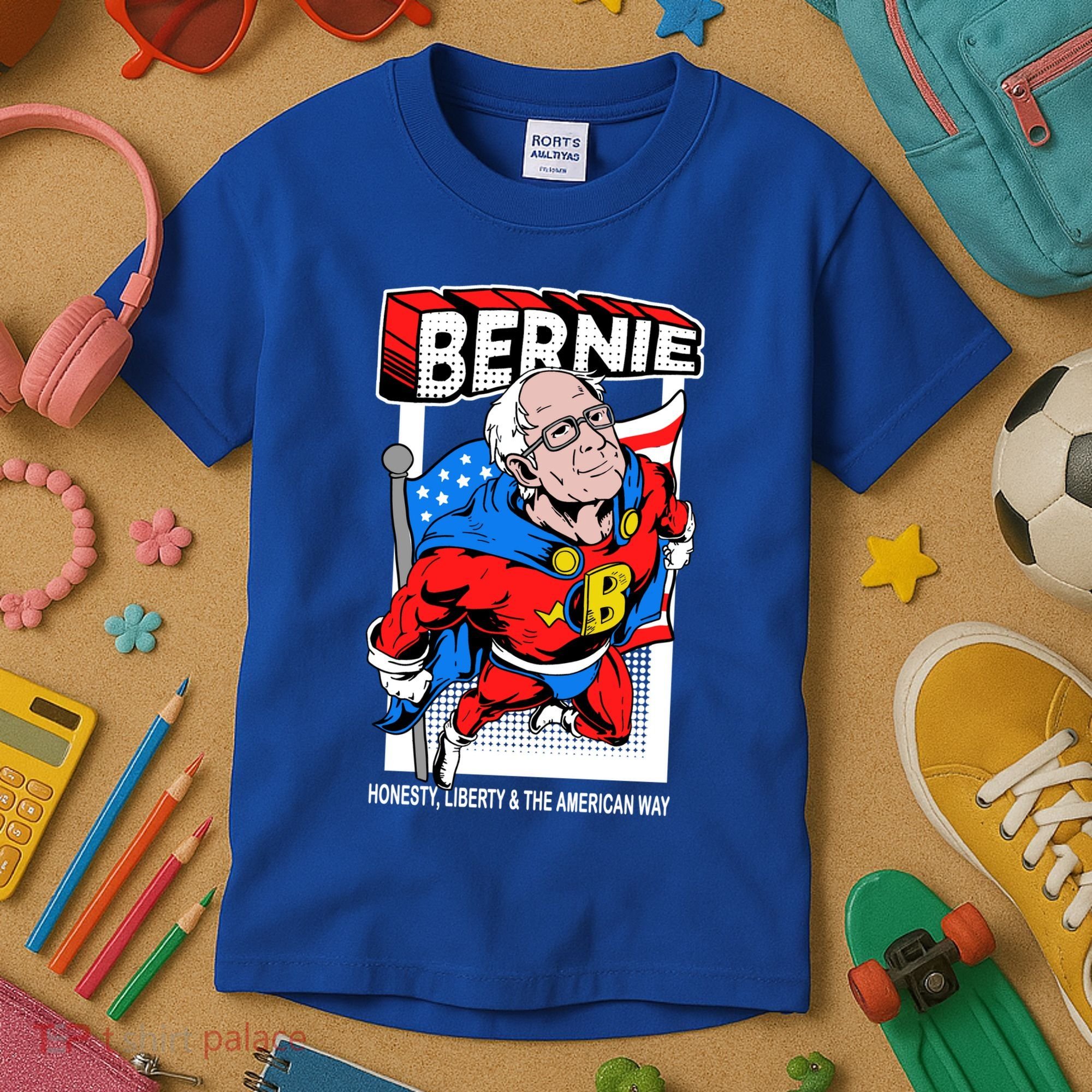 Bernie Sanders Superhero To The Rescue Kids T-Shirt