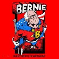 Bernie Sanders Superhero To The Rescue Santa Hat thumb 1