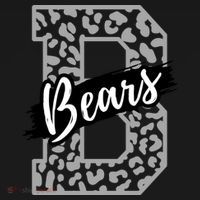 Bears School Sports Fan Team Spirits Mascot Heart Leopard Meaningful Gift USA-Made Doggie Bandana thumb 2
