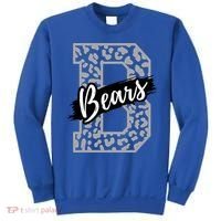 Bears School Sports Fan Team Spirits Mascot Heart Leopard Meaningful Gift Sweatshirt thumb 0
