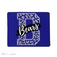Bears School Sports Fan Team Spirits Mascot Heart Leopard Meaningful Gift Mousepad thumb 0