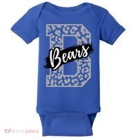 Bears School Sports Fan Team Spirits Mascot Heart Leopard Meaningful Gift Baby Bodysuit thumb 0