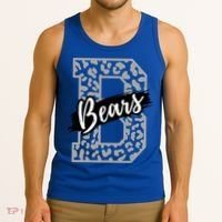 Bears School Sports Fan Team Spirits Mascot Heart Leopard Meaningful Gift Tank Top thumb 3