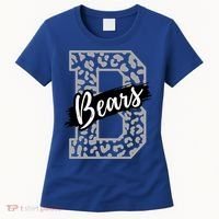 Bears School Sports Fan Team Spirits Mascot Heart Leopard Meaningful Gift Women's T-Shirt thumb 0