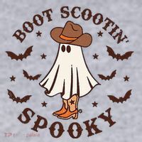 Boot Scootin Spooky Funny Halloween Women's Sweatshirt thumb 2