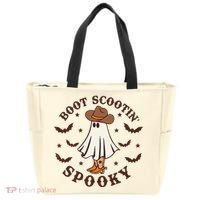 Boot Scootin Spooky Funny Halloween Tote Bag thumb 0