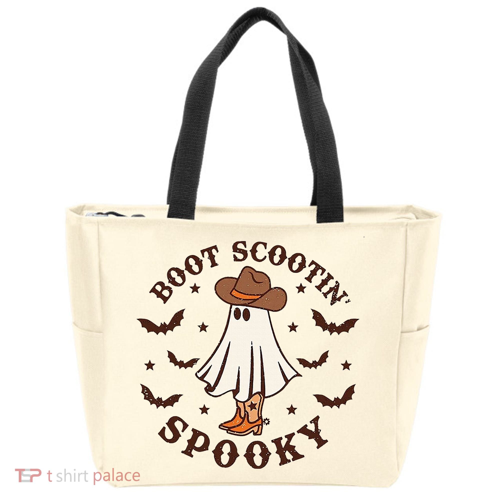 Boot Scootin Spooky Funny Halloween Tote Bag