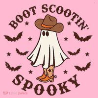 Boot Scootin Spooky Funny Halloween Coaster thumb 2