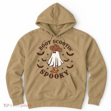 Boot Scootin Spooky Funny Halloween Hoodie