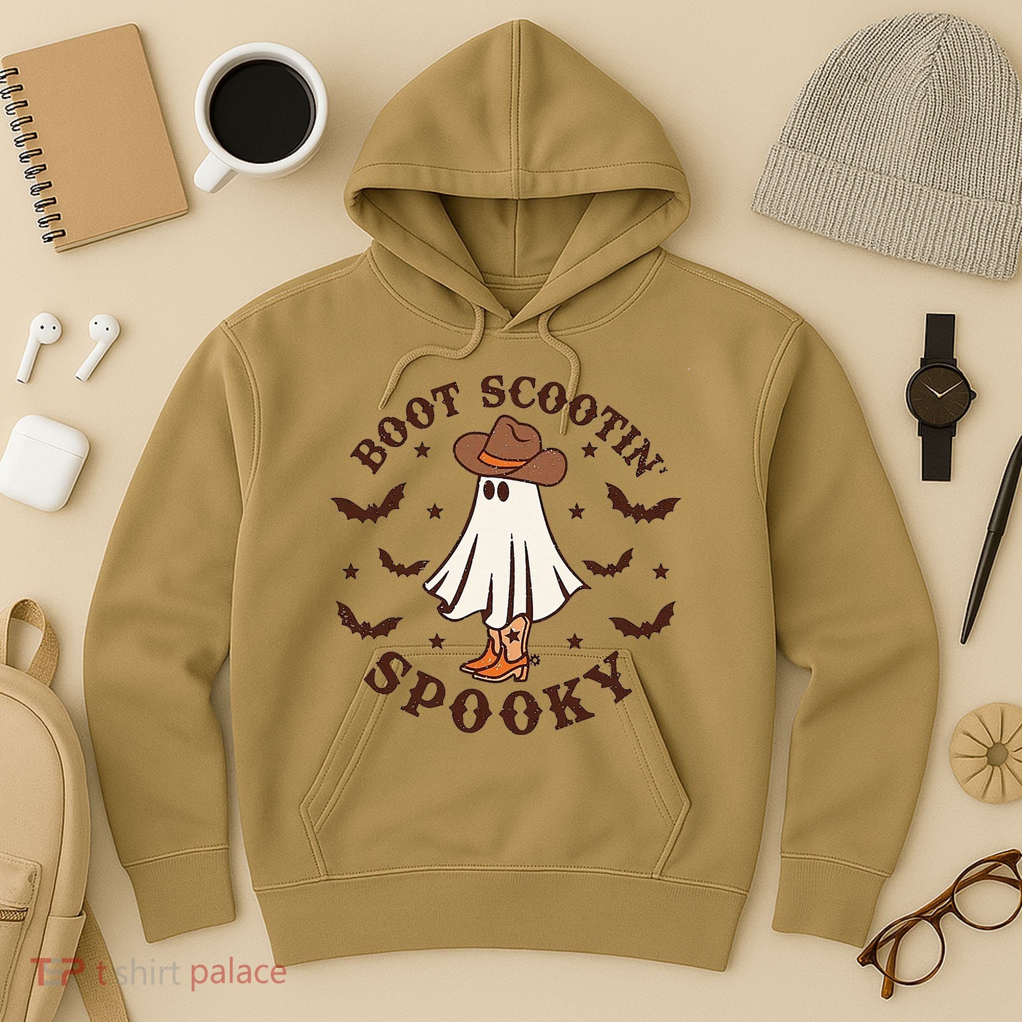 Boot Scootin Spooky Funny Halloween Hoodie