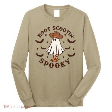 Boot Scootin Spooky Funny Halloween Long Sleeve Shirt