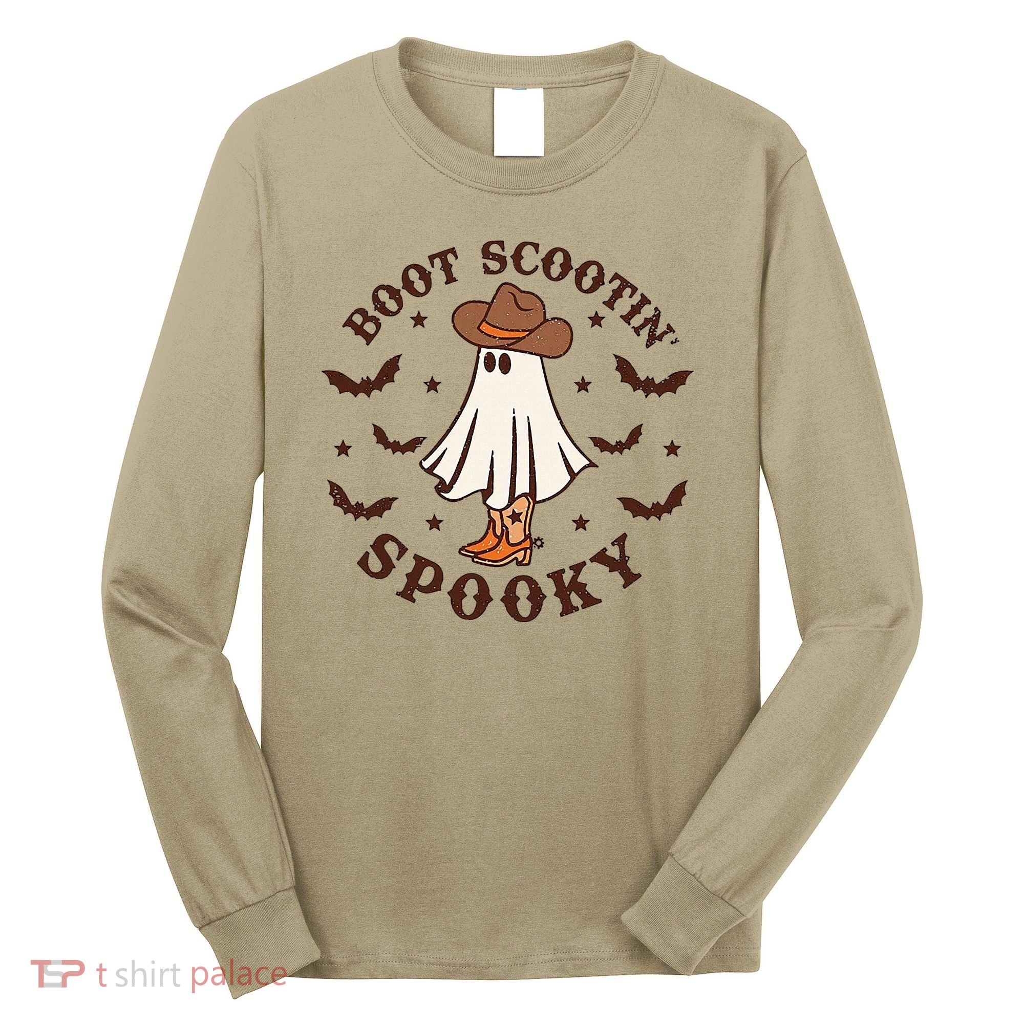 Boot Scootin Spooky Funny Halloween Long Sleeve Shirt