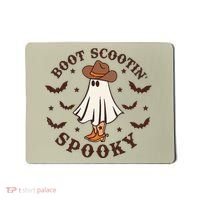 Boot Scootin Spooky Funny Halloween Mousepad thumb 0