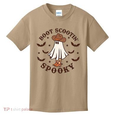 Boot Scootin Spooky Funny Halloween Kids T-Shirt