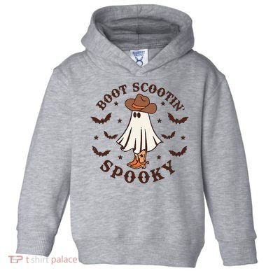 Boot Scootin Spooky Funny Halloween Toddler Hoodie
