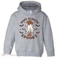 Boot Scootin Spooky Funny Halloween Toddler Hoodie thumb 0