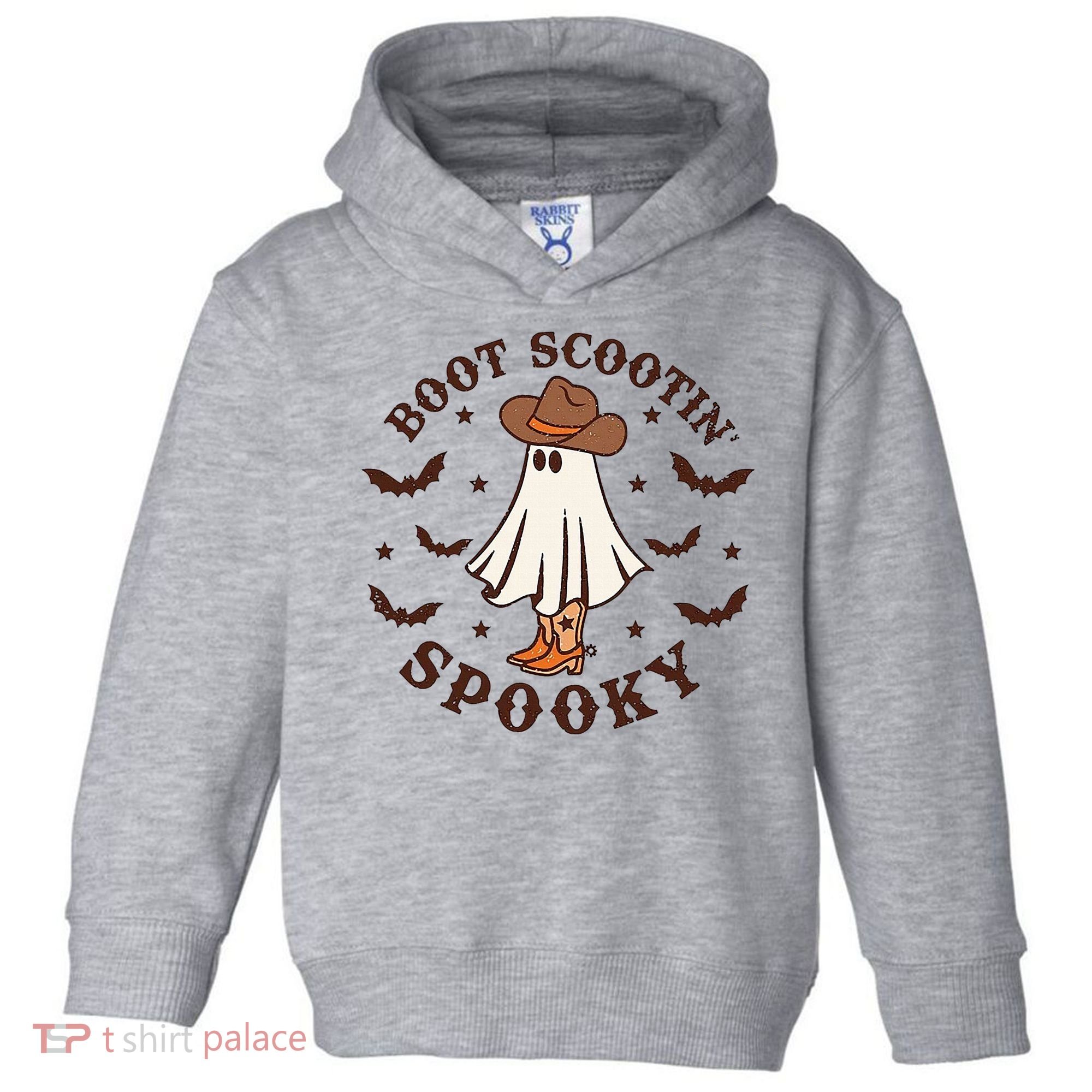 Boot Scootin Spooky Funny Halloween Toddler Hoodie