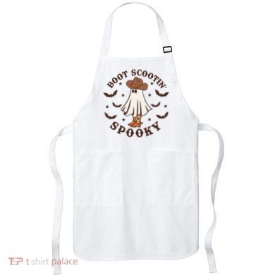 Boot Scootin Spooky Funny Halloween Apron