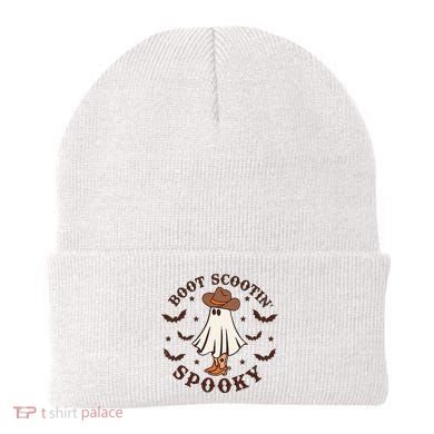 Boot Scootin Spooky Funny Halloween Beanie