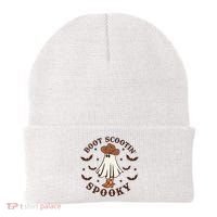 Boot Scootin Spooky Funny Halloween Beanie thumb 0
