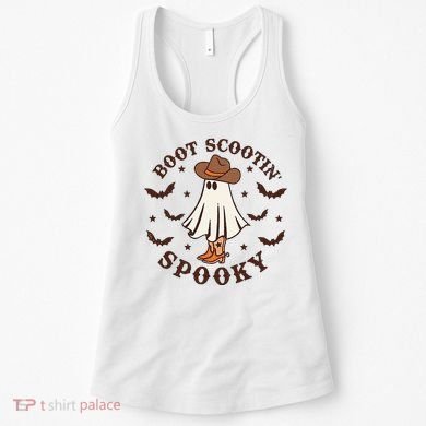 Boot Scootin Spooky Funny Halloween Women's Tank Top