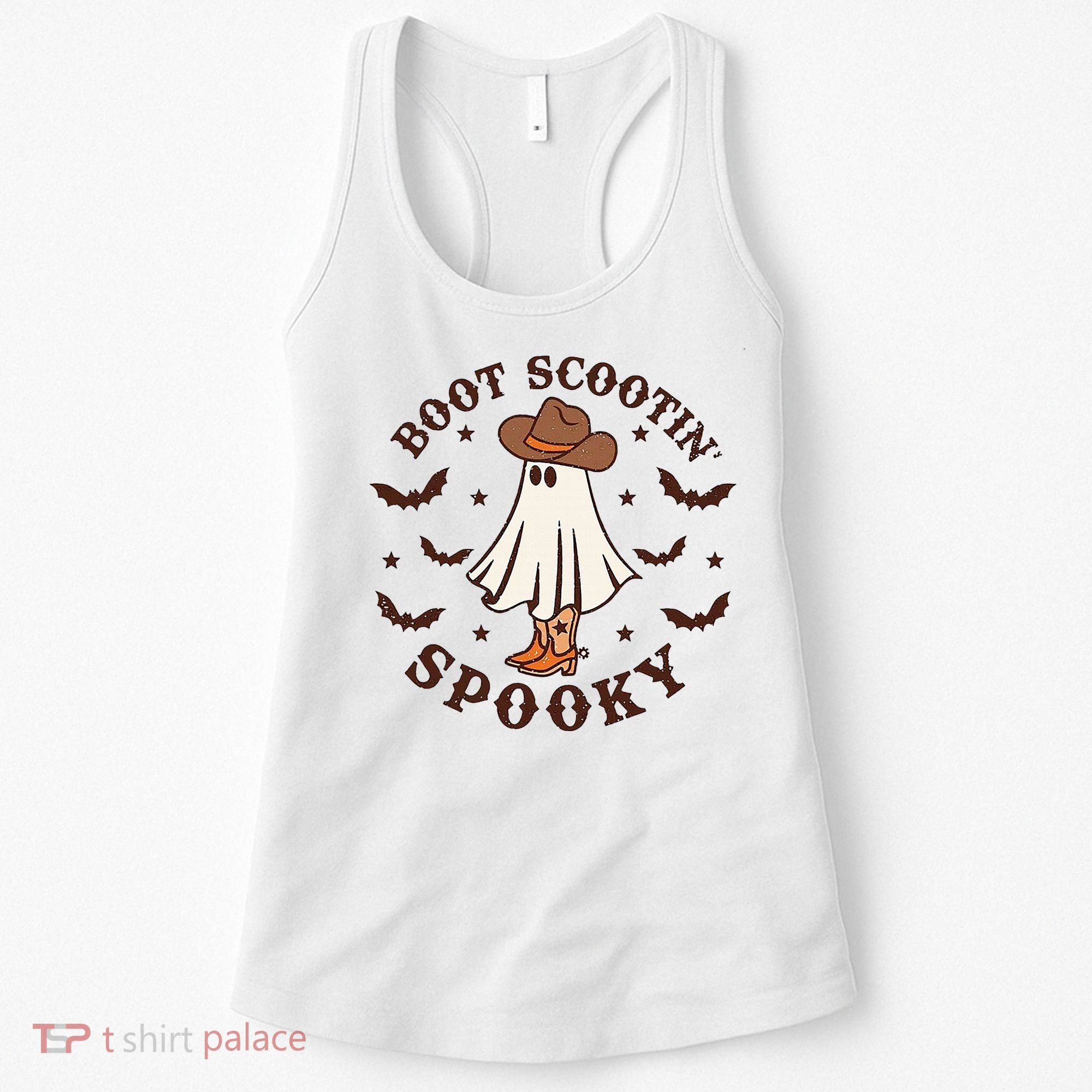 Boot Scootin Spooky Funny Halloween Women's Tank Top