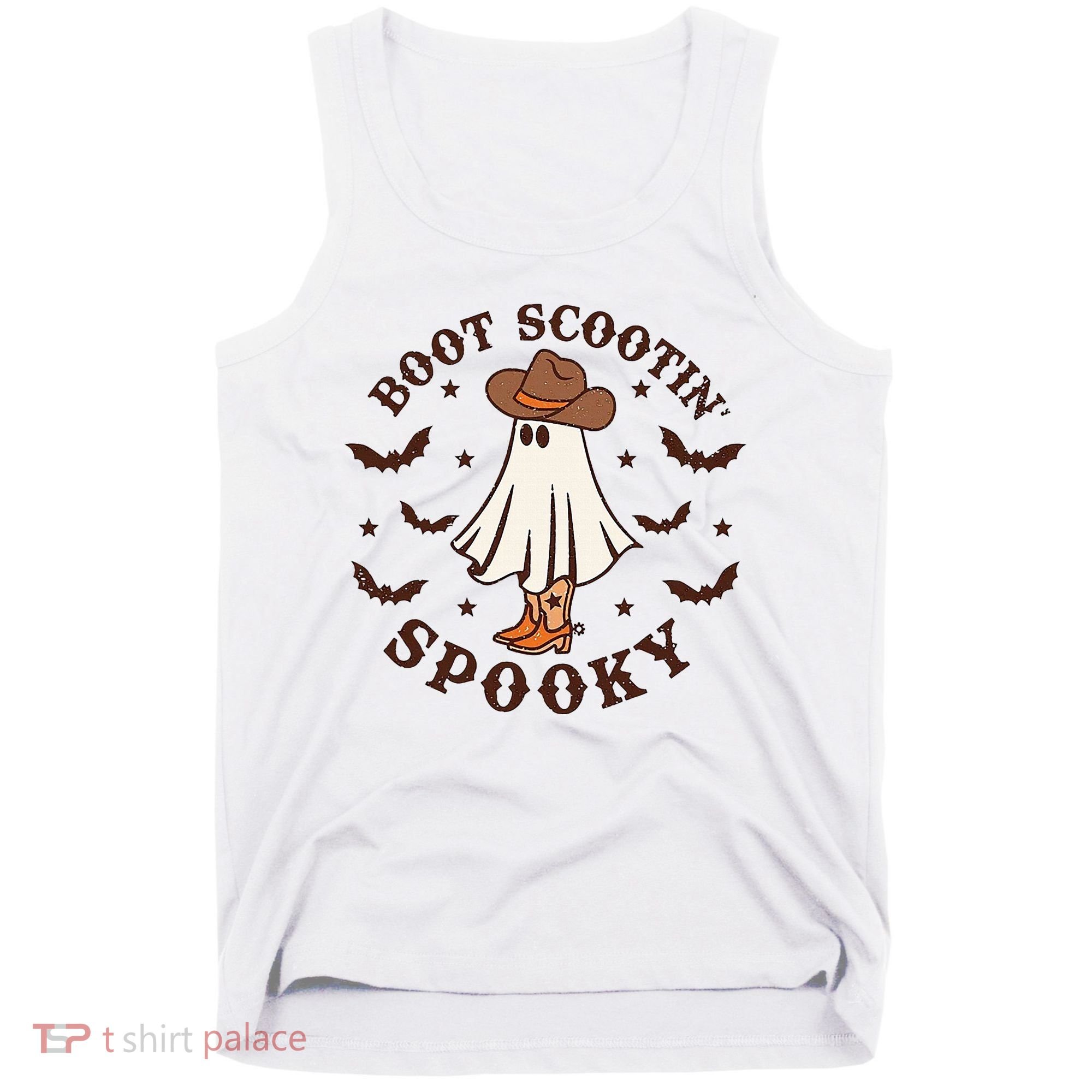 Boot Scootin Spooky Funny Halloween Tank Top