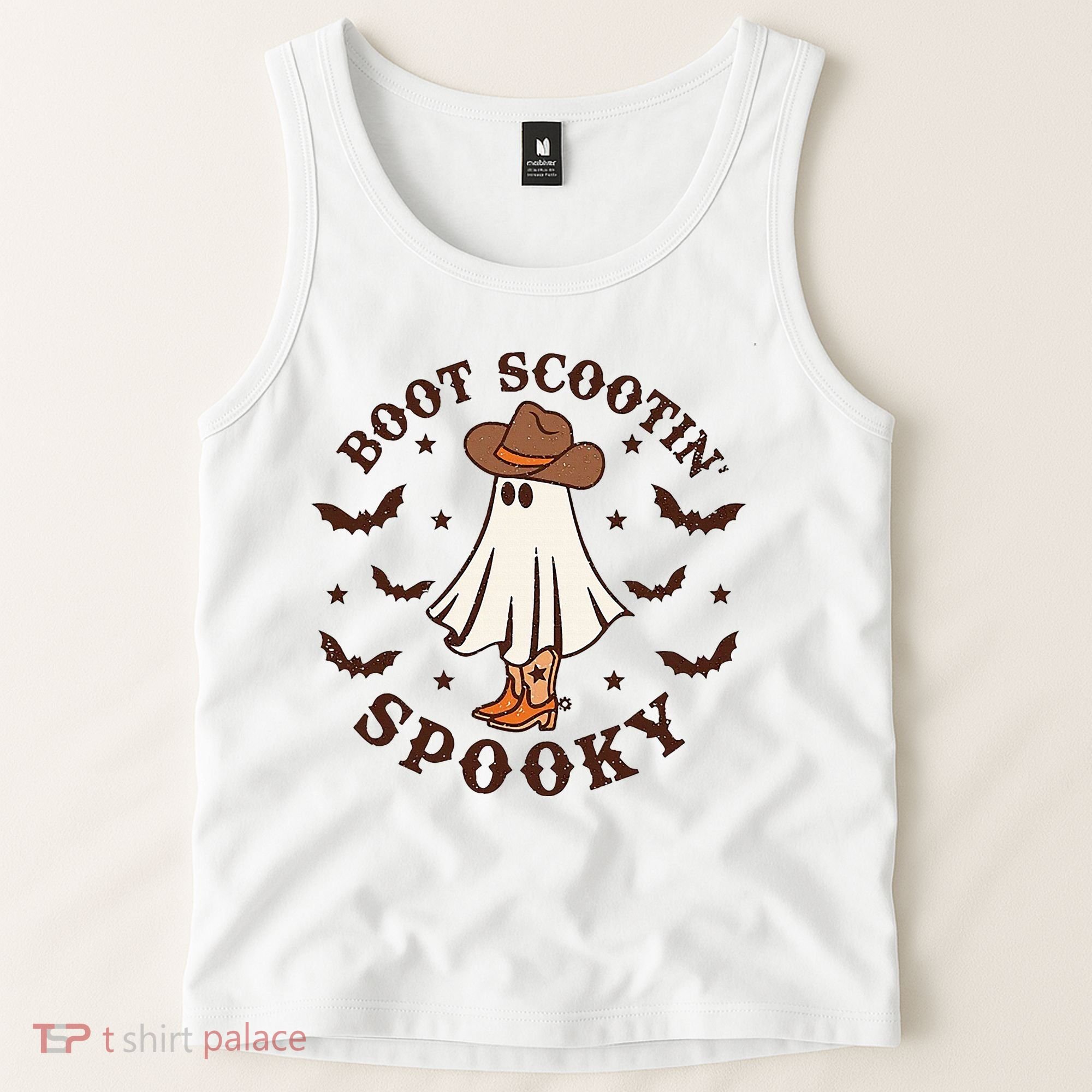 Boot Scootin Spooky Funny Halloween Tank Top