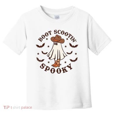 Boot Scootin Spooky Funny Halloween Toddler T-Shirt