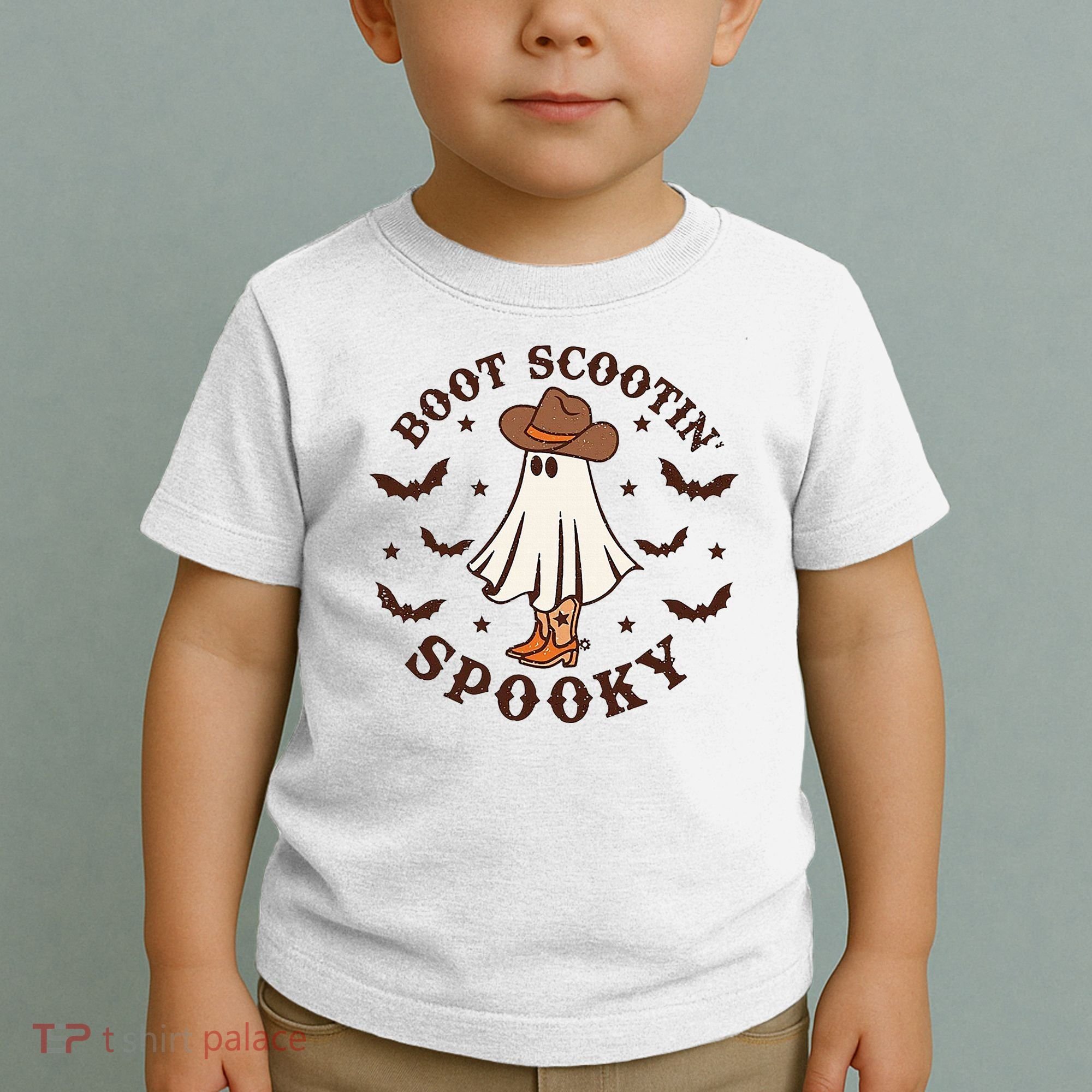 Boot Scootin Spooky Funny Halloween Toddler T-Shirt
