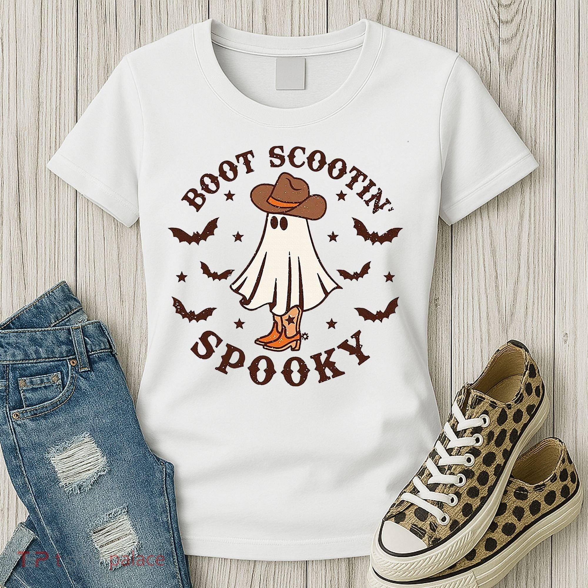 Boot Scootin Spooky Funny Halloween Women's T-Shirt