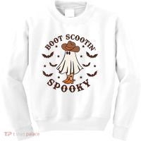 Boot Scootin Spooky Funny Halloween Kids Sweatshirt thumb 0