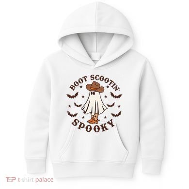 Boot Scootin Spooky Funny Halloween Kids Hoodie